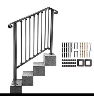 Barandilla Escalera Negra con Accesorios