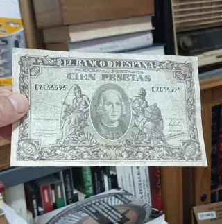 Billete 100 Cien Pesetas Banco España 1940 Colón