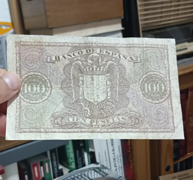 Billete 100 Cien Pesetas Banco España 1940 Colón