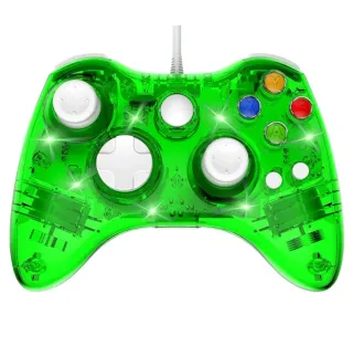 Mando Xbox Transparente Verde