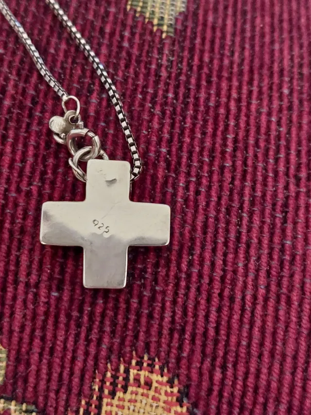  Cruz Plata y cadena