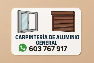 Carpintería de aluminio y reparación de persianas

