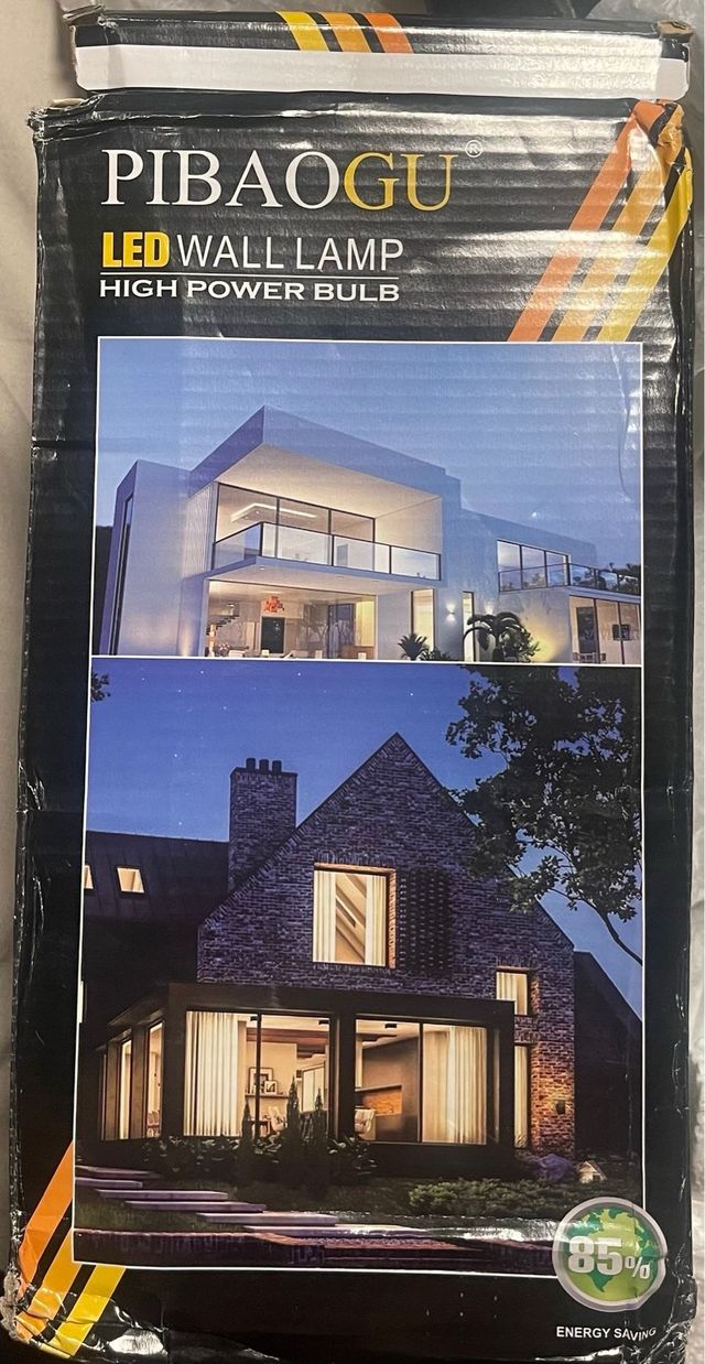 Lámpara LED PIBAOGU Negra Alta Potencia