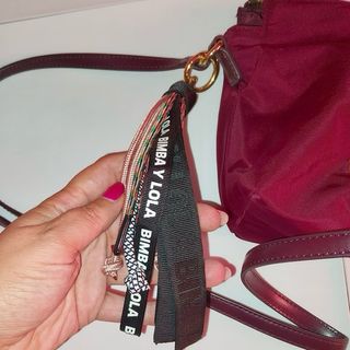 Bolso Bimba y Lola bandolera burdeos