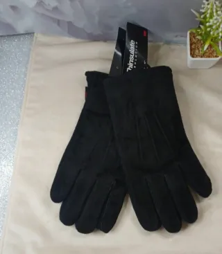 Guantes Piel Hombre Talla 9 Negro