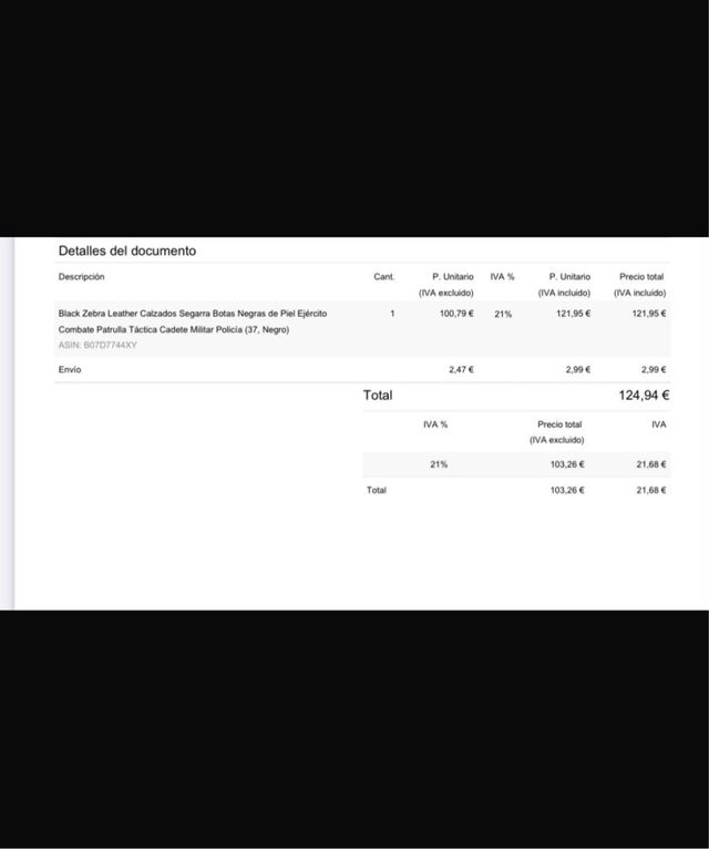 Botas Segarra Mujer Negras Talla 37