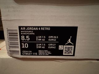 Air Jordan 4 Metallic Purple