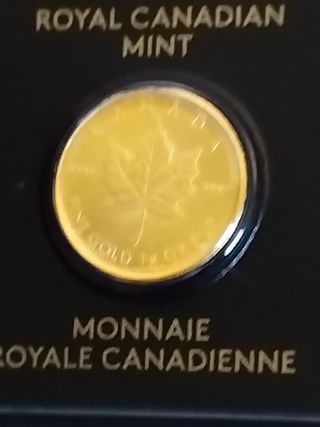 Moneda Oro 1gr Canadá 2025