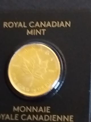 Moneda Oro 1gr Canadá 2025