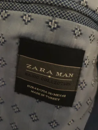 Traje de hombre azul talla 48 (M-L)