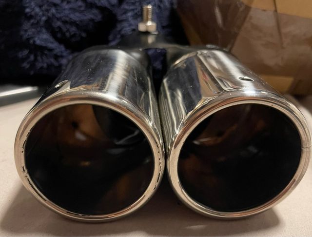 Punta Doble Escape Universal Cromada