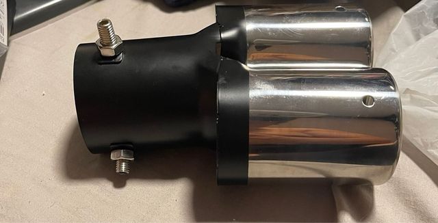 Punta Doble Escape Universal Cromada