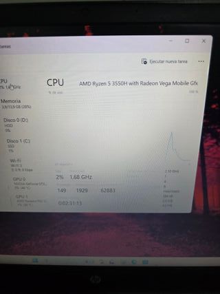 Ordenador portátil HP GAMING PARA JUGAR 16RAM 