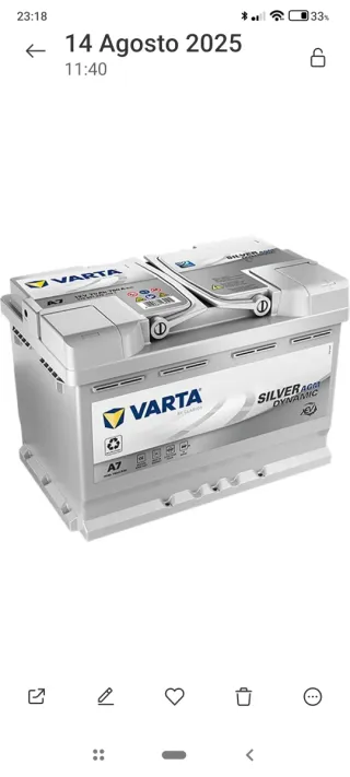 Batería Varta Start stop