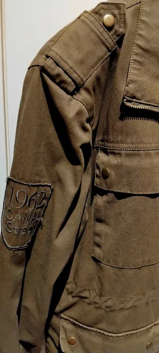 Chaquetón Militar Canal Street Verde Talla XL