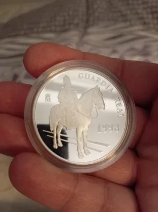 Moneda Plata Guardia Real 1998