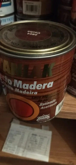 Liquidación: 1 bote Esmalte Titanlak efecto madera