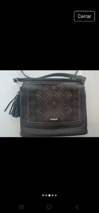 Bolso Desigual Negro Tachuelas