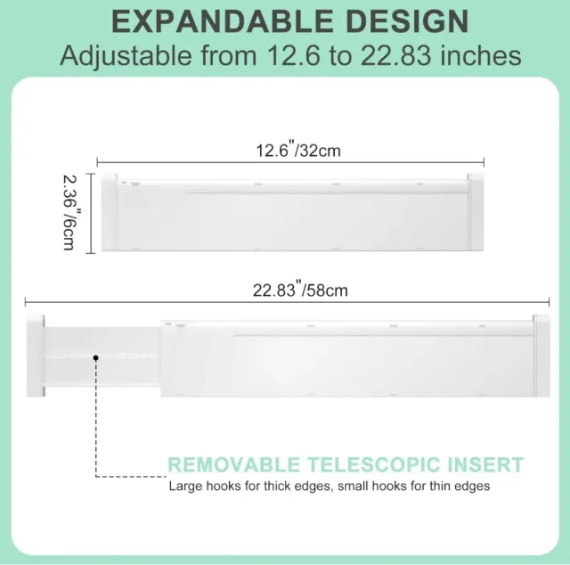 Paquete de 8 separadores de cajones nuevo