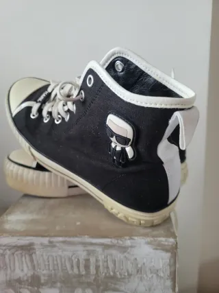 Sneakers Karl Lagerfeld Donna Nere Bianche