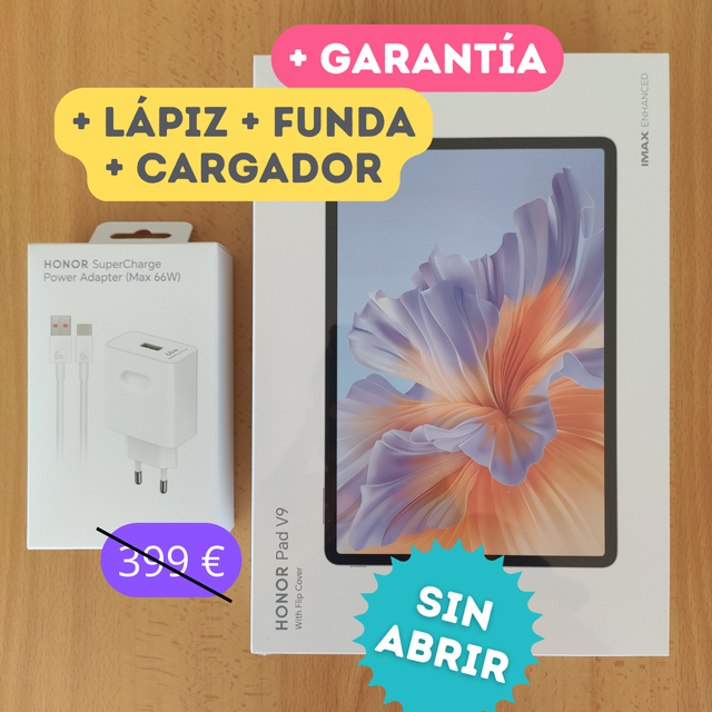 Honor Pad V9 (256GB) + Lápiz + Funda + Cargador