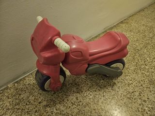 Moto correpasillos bebé rosa