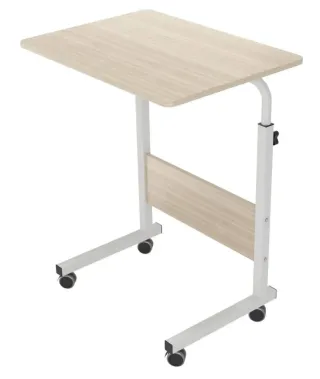 Mesa auxiliar ajustable madera y metal