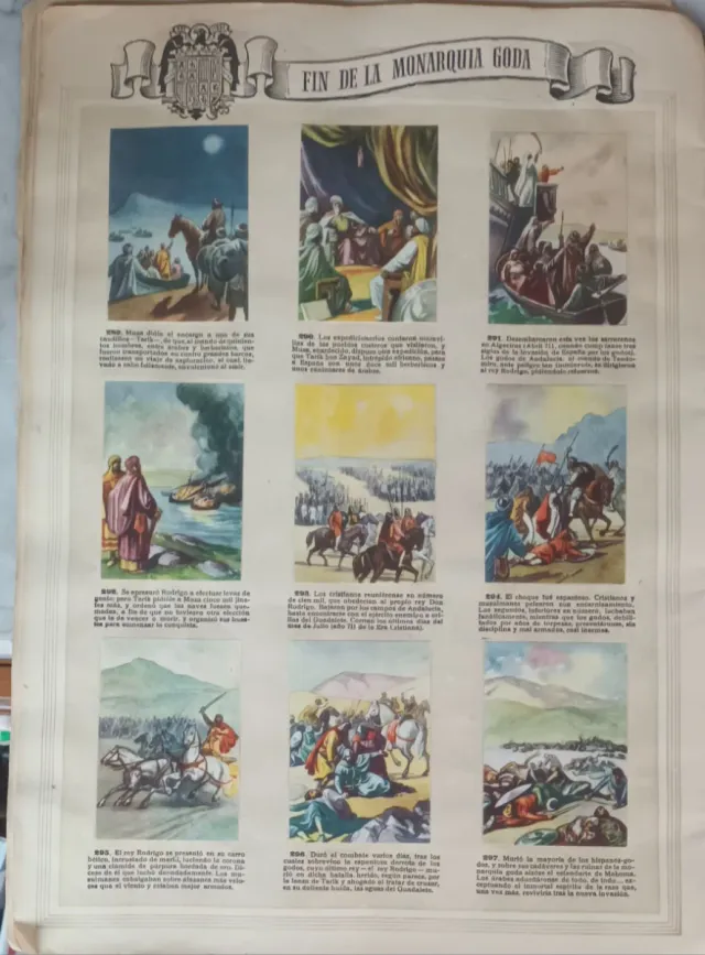 Álbum de cromos Historia de España 1947 completo