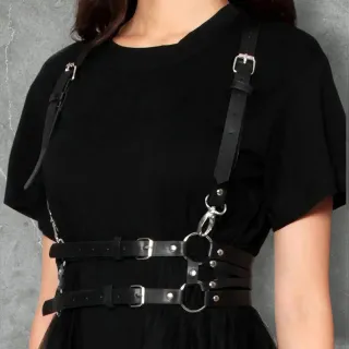 Body Harness Lingerie Pettorina punk rave gothic