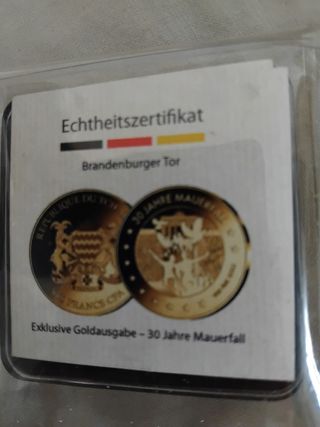 Moneda de oro 1/500 oz troy