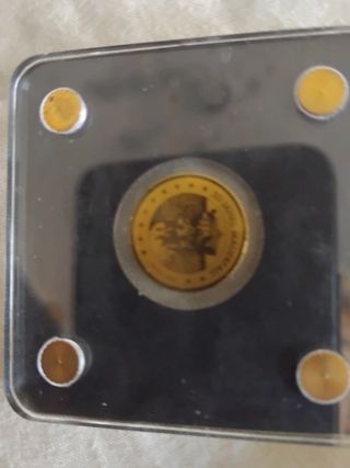 Moneda de oro 1/500 oz troy