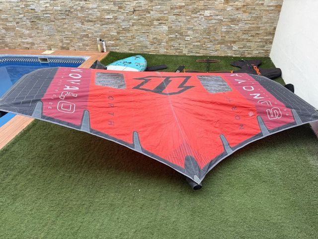 Wingfoil, Tabla Carbono y ala North y doble Foil.