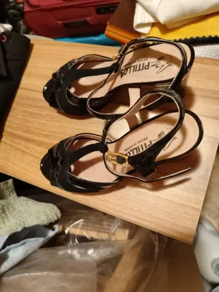 Sandalias Pitillos fiesta negras