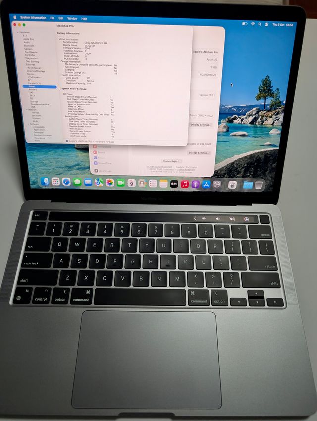Apple Macbook Pro 13" M2 512Ssd 16GB Súper Precio