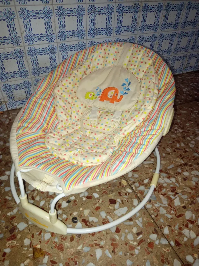 Hamaca para bebé con diseño de elefantes