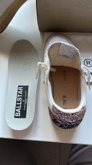 Zapatillas Golden Goose Plata y Blanco