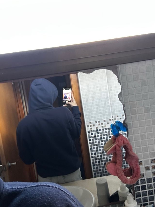 Sudadera con capucha azul marino