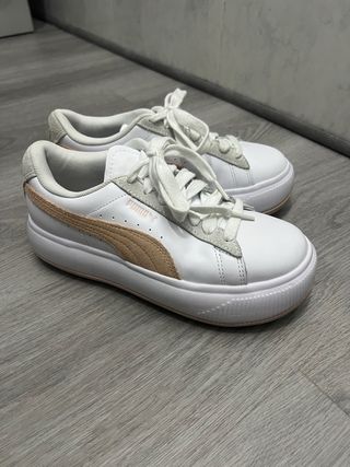 Zapatillas Puma Blancas y Rosas