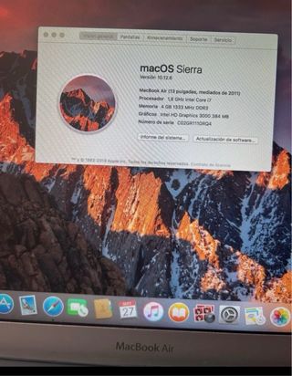 MacBook Air 13 Plata macOS Sierra