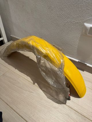 Parafango moto Nava cross epoca vintage giallo