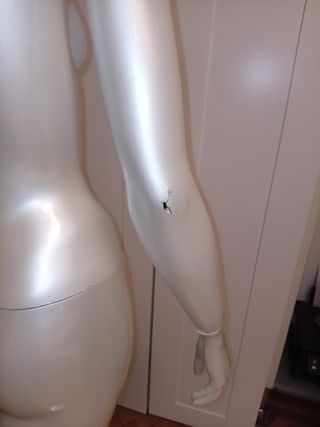 Manichino donna bianco perlato