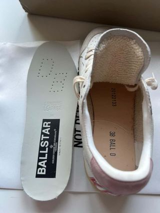 Zapatillas Golden Goose Blancas y Plateadas
