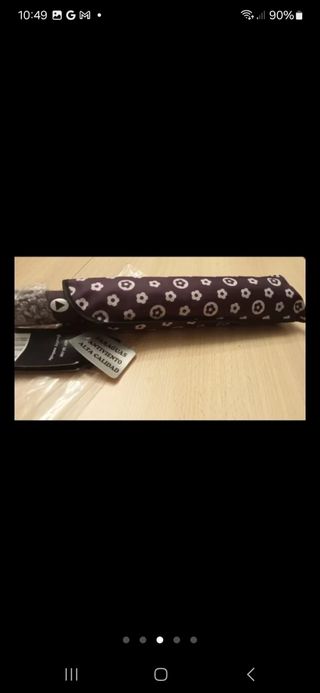 Paraguas automático morado floral