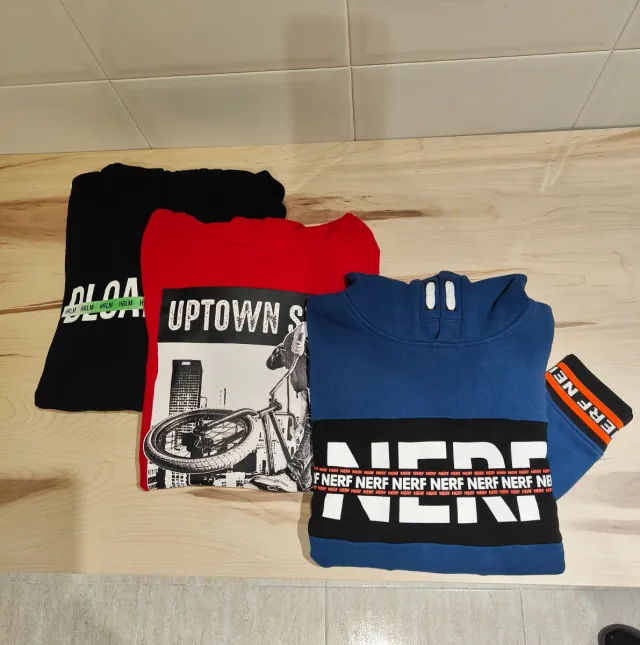 Tres sudaderas chico con capucha.Talla 170-176 cm