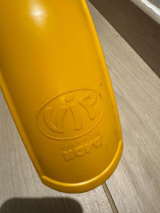 Parafango moto Nava cross epoca vintage giallo