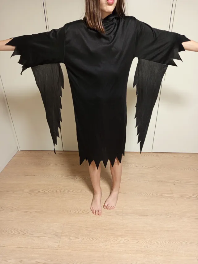 Capa Halloween Negra 10-12 años