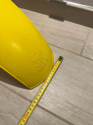 Parafango moto cross Nava epoca vintage giallo