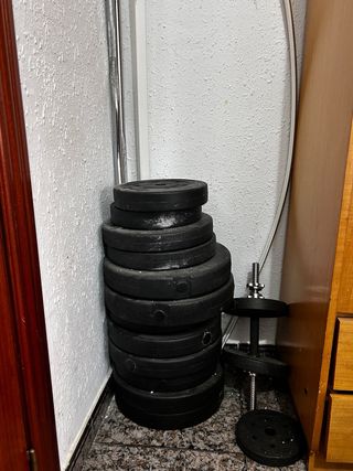 Pesos de gimnasio para discos