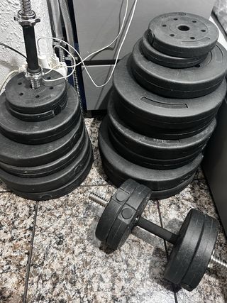Pesos de gimnasio para discos