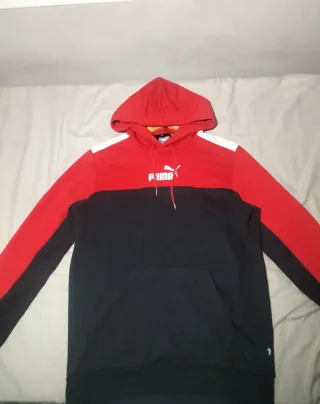 Sudadera Puma Roja y Negra